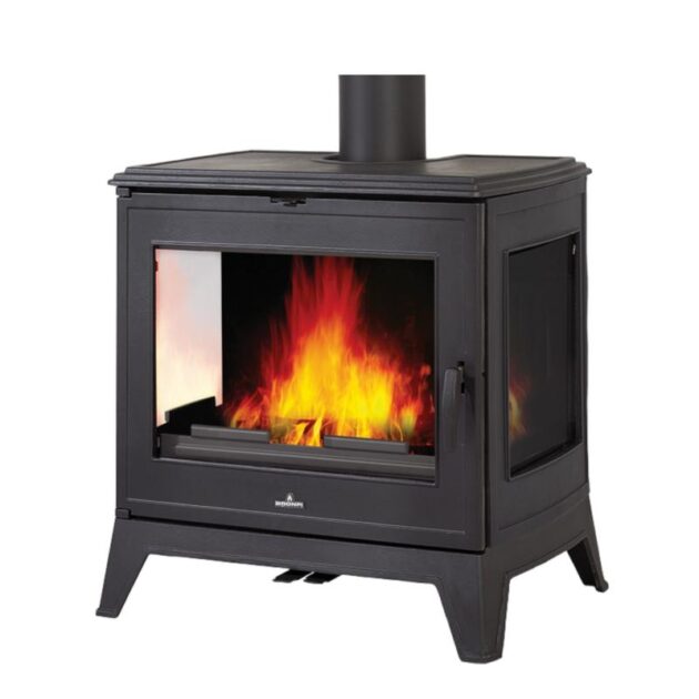 Poêle à bois en fonte 3 faces - BRONPI Bury 14.6 kW