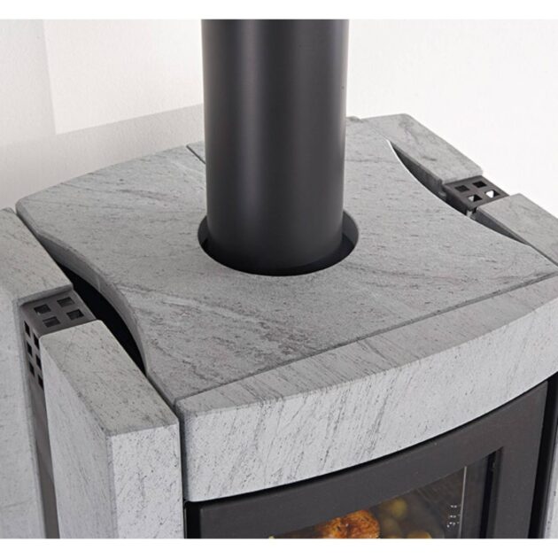 Poêle à Bois Ester Forno EVO Pierre Naturelle 9.5kW – Image 2