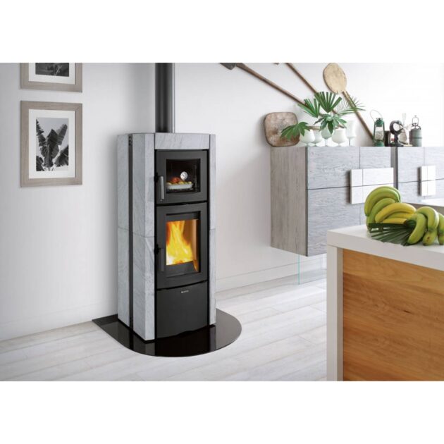 Poêle à Bois Ester Forno EVO Pierre Naturelle 9.5kW – Image 4