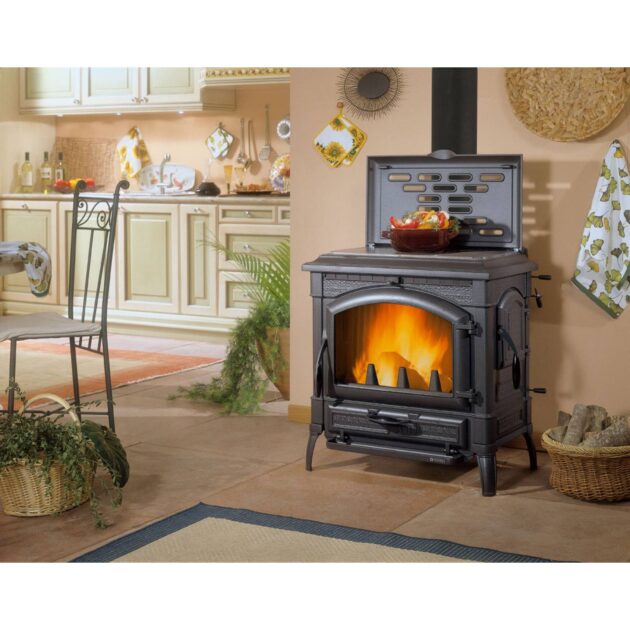 Poêle à bois Isotta con cerchi Evo 14.5kW – Image 4