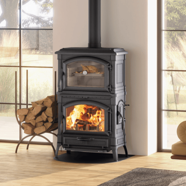 Poêle à Bois Isotta Forno EVO Noir Anthracite 11kW – Image 4