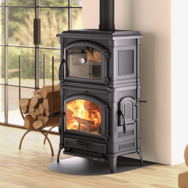 Poêle à Bois Isotta Forno EVO Noir Anthracite 11kW – Image 5
