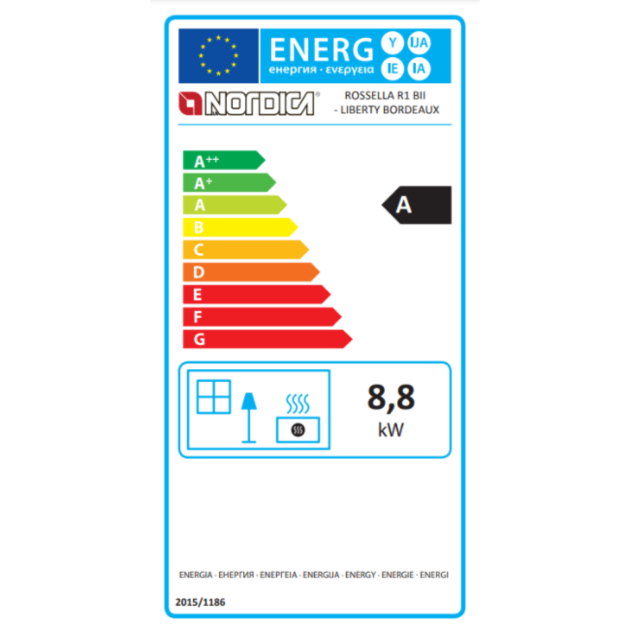 Poêle à bois Rossella R1 BII 11.0kW – Image 5