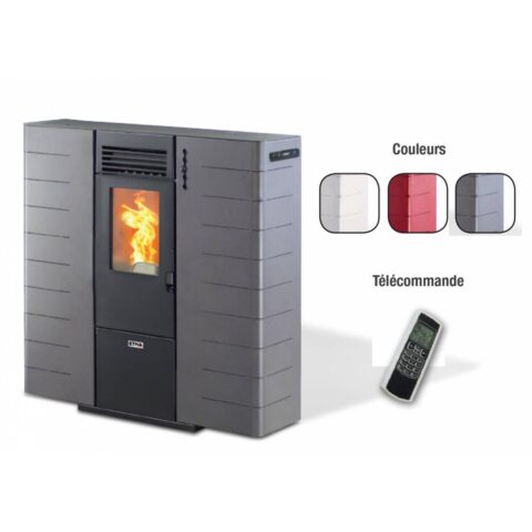 Poêle à granulés Canalisable extra plat Ricanto 10kW – Image 11
