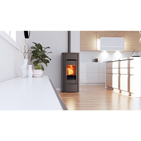 Poêle à granulés étanche canalisable Cast Iron 10kW – Image 4