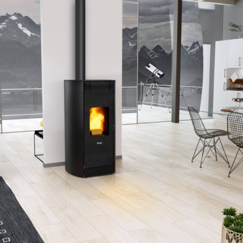 Poêle à granulés étanche canalisable (sortie dessus concentrique) - MEO - 9KW (Copie) – Image 2