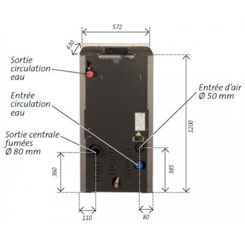 Poêle à granulés Hydro Baracuda Commo 15kW – Image 4