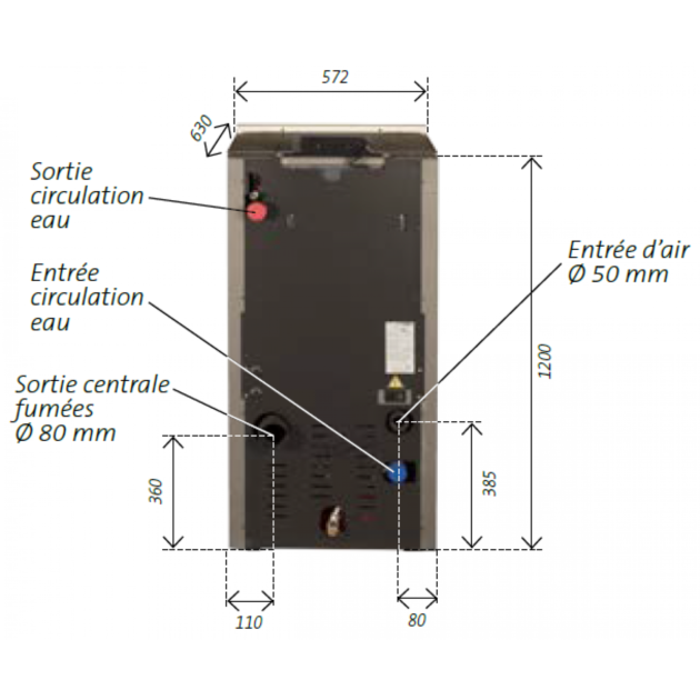 Poêle à granulés Hydro Baracuda Commo 15kW – Image 4