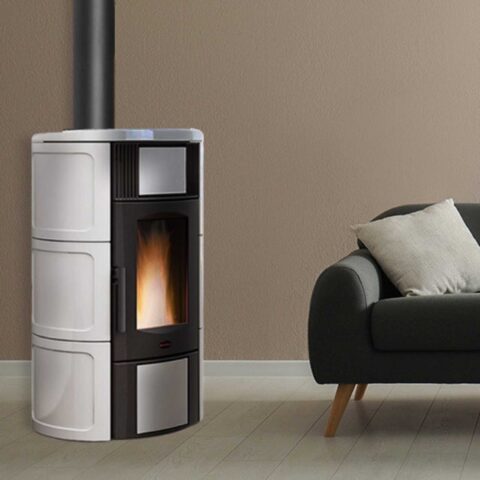 Poêle à granulés hydro Iside Idro H15 Bianco – Image 2