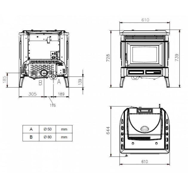 Poêle à Granulés Teodora Evo 8kW – Image 4