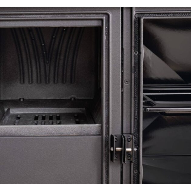 Cuisinière à Bois Rosa XXL 5.0 Noir Anthracite 10kW – Image 2