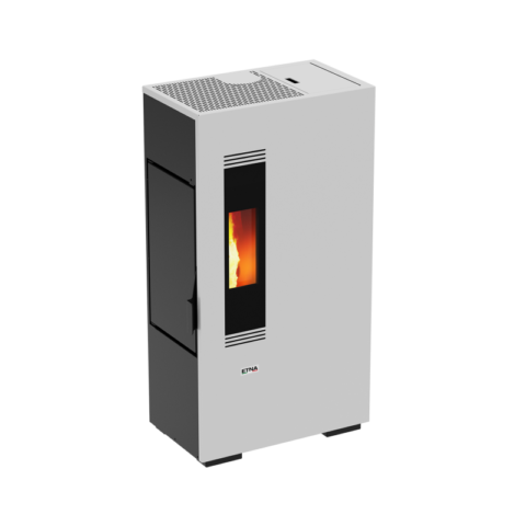 Poêle à granulés extra plat Mini 5kW (Blanc) – Image 5