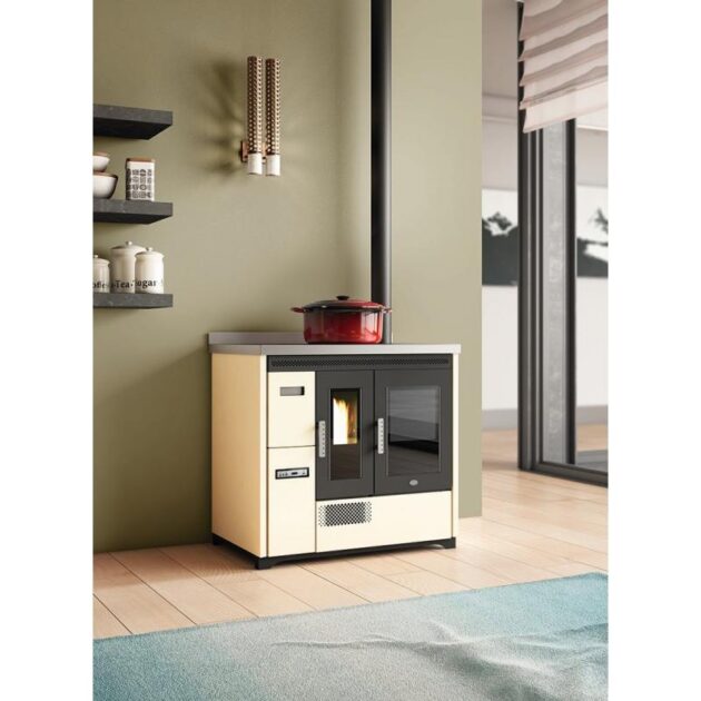 Cuisinière à granulés avec four ventilé - EVA CALOR Enrica 9 kW
