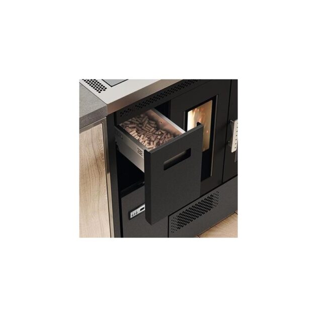 Cuisinière à granulés avec four ventilé - EVA CALOR Enrica 9 kW – Image 7