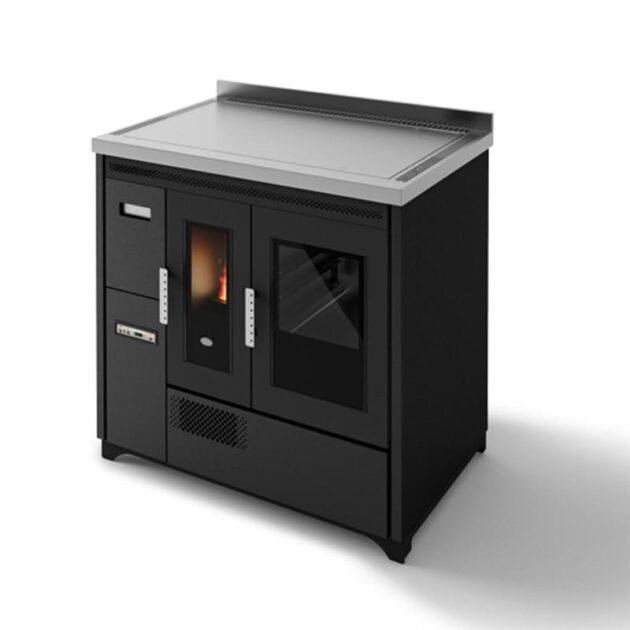 Cuisinière à granulés avec four ventilé - EVA CALOR Enrica 9 kW – Image 4