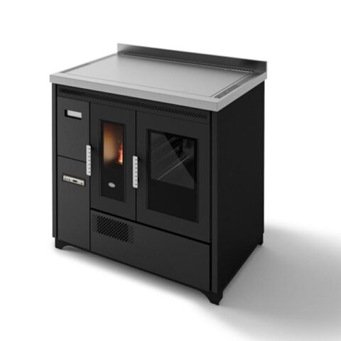 Cuisinière à granulés avec four ventilé - EVA CALOR Enrica 9 kW – Image 4