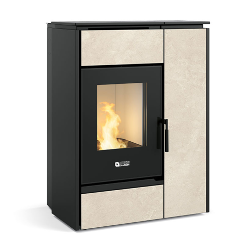 Poêle mixte bois et granulés Margaret Grès Corten 10 kw – Image 3