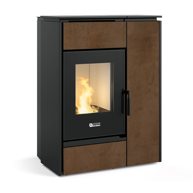 Poêle mixte bois et granulés Margaret Grès Corten 10 kw – Image 4
