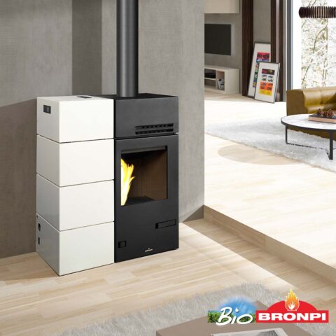 Poêle mixte bois / granulés Carol-Mixta Bronpi - Puissance max 15 kW – Image 4