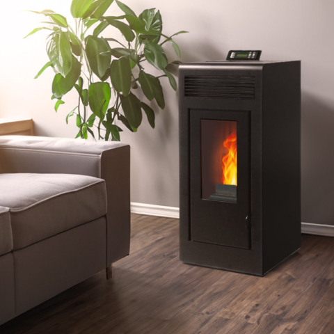 Poêle à granulés étanche (sortie dessus concentrique) - Vulcano Up - 10,8 Kw