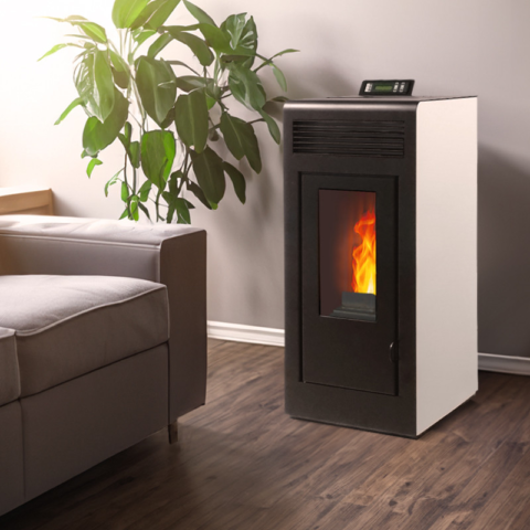 Poêle à granulés étanche (sortie dessus concentrique) - Vulcano Up - 10,8 Kw – Image 2