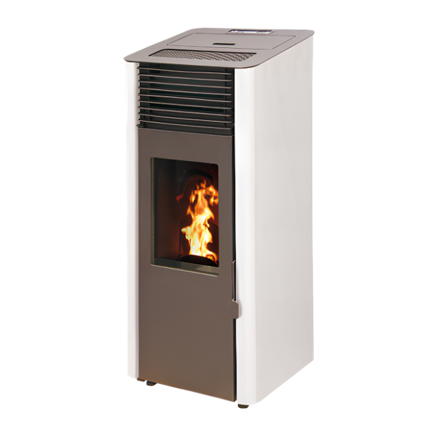 Poêle à granulés Etanche Connecté - EMAFLAM REVA Blanc - 8.2 kW – Image 6