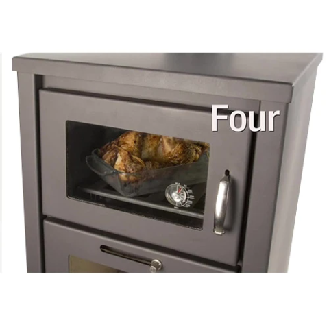 Poêle à bois avec four - BELLEZA DELUXE F - 11kW – Image 3