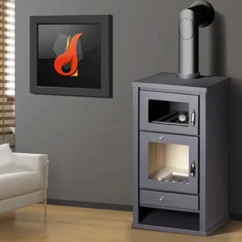 Poêle à bois avec four - BELLEZA DELUXE F - 11kW – Image 8