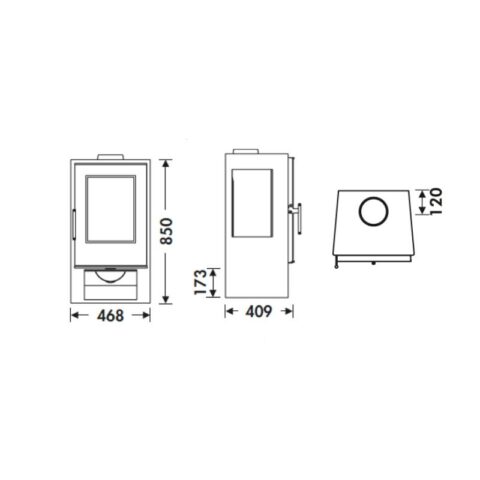Poêle à bois raccordable - PANADERO Andes 7.5 kW – Image 6