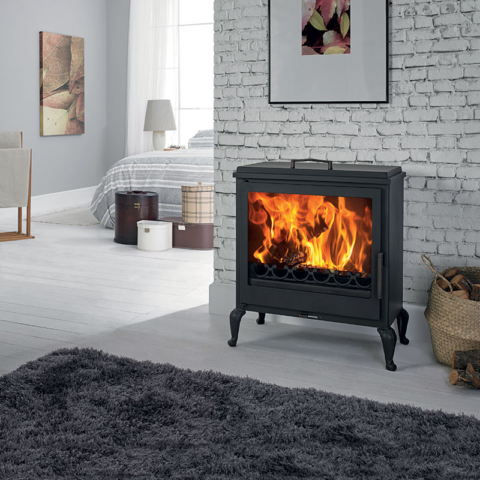 POÊLE À BOIS AUBE - PANADERO PANADERO 7.1 KW - AVEC FOUR CHAUFFE-PLATS