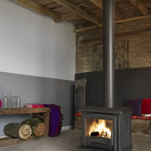 POÊLE À BOIS NORIK - INVICTA INVICTA POÊLE À BOIS EN FONTE - 6 KW - RENDEMENT 78 % - DOUBLE COMBUSTION – Image 2