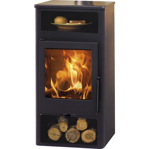 POÊLE À BOIS ALTEA - PANADERO 5.9 KW - AVEC CHAUFFE-PLATS – Image 2