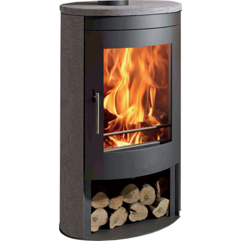 Poêle à bois étanche Oval 3S Panadero 8,7 kW - Triple combustion, pierre naturelle – Image 3