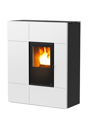 Poêle à granulés canalisable MCZ Stream Comfort Air 12 UP Puissance 11.9kW Sortie Fumée Supérieure – Image 6