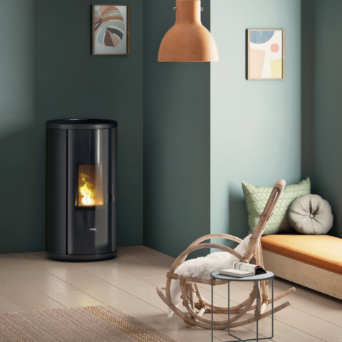 Poêle à granulés CADEL Sound 7 Ps Air ventilé Puissance 7kW – Image 2
