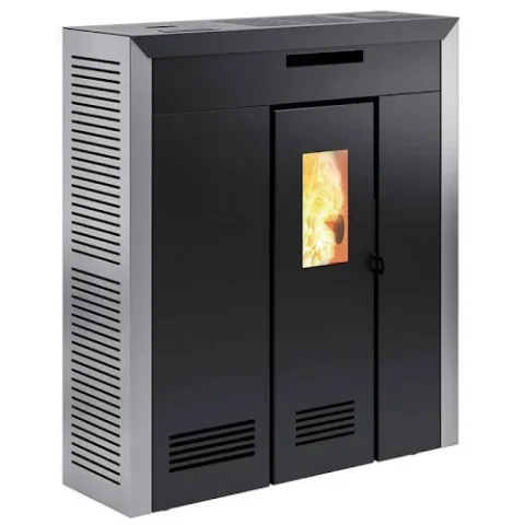 Poêle à granulés DAGLAN slim 9 acier canalisable 9 kW - INVICTA – Image 2