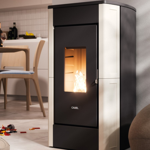 Poêle à granulés CADEL Perla 7 Air ventilé Puissance 7kW – Image 2