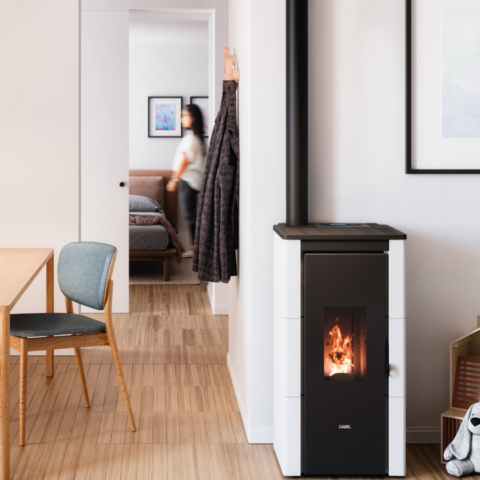 Poêle à granulés étanche CADEL CRISTAL UP  7Kw