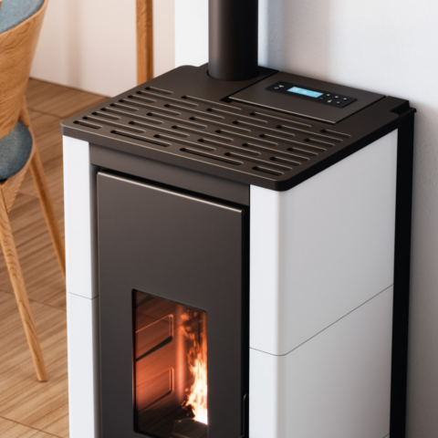 Poêle à granulés étanche CADEL CRISTAL UP  7Kw – Image 3