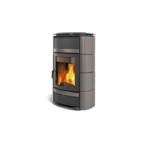 Ensemble complet poêle à eau conduisant La Nordica Norma S Idro DSA Agata Grey 800 réservoir de stockage – Image 7