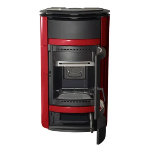 Ensemble complet poêle à eau La Nordica Norma S Idro DSA Bordeaux 800 Rangement hygiénique avec 1 échangeur de chaleur – Image 11