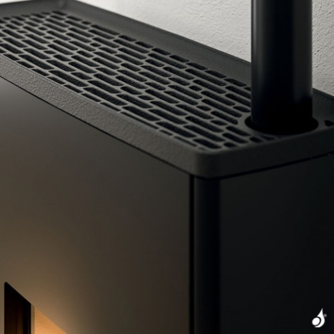 Poêle à granulés canalisable MCZ Doc Comfort Air 9 UP Puissance 8.80kW Sortie Fumée Supérieure – Image 5