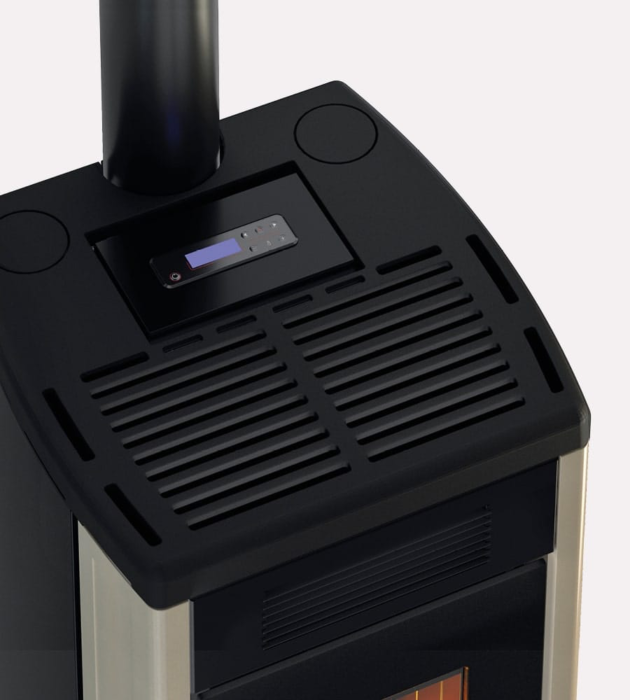 Poêle à pellets à canaliser CADEL Atena Plus 12 Puissance 12kW – Image 2