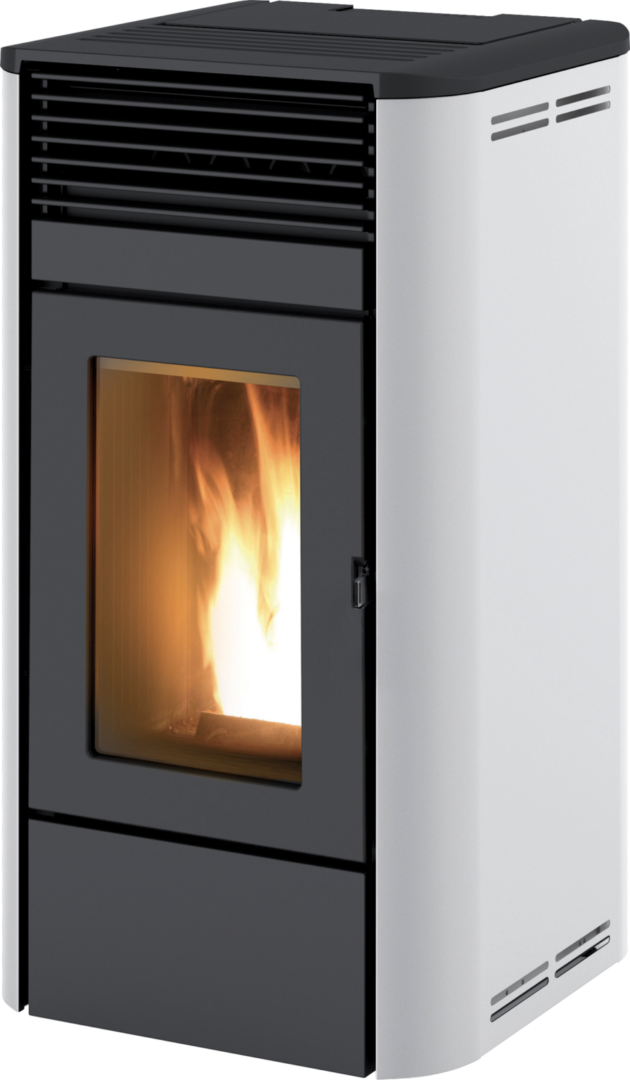 Poêle à granulés étanche CAMELIA AIR METAL RED 8Kw – Image 2