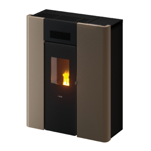 Thermo poêle à pellets hermétique CADEL Maya 16 Puissance 16.1kW – Image 3