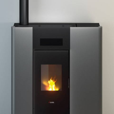 Thermo poêle à pellets hermétique CADEL Maya 24 Puissance 22.8kW – Image 8