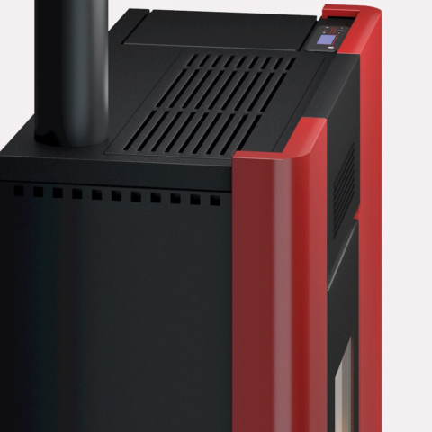 Thermo poêle à pellets hermétique CADEL Maya 24 Puissance 22.8kW – Image 7