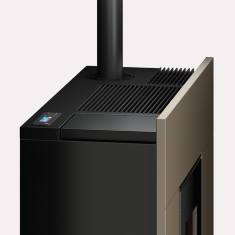Poêle à granulés canalisable CADEL Mithos Plus 14 Up-Twin Puissance 14kW – Image 9