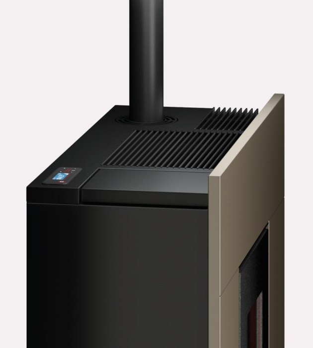 Poêle à granulés canalisable CADEL Mithos Plus 14 Up-Twin Puissance 14kW – Image 9