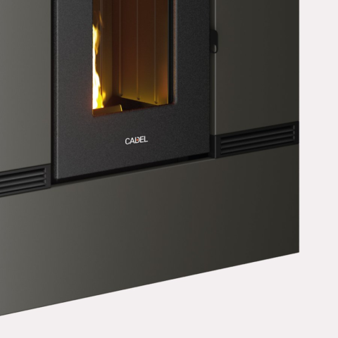 Poêle à granulés canalisable CADEL Mithos Plus 14 Up-Twin Puissance 14kW – Image 8